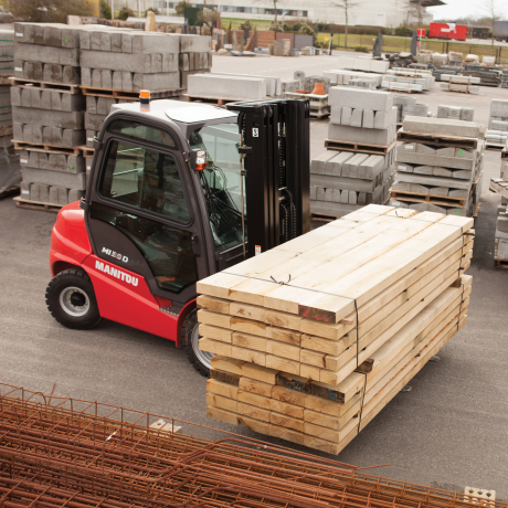 forklifts work outside