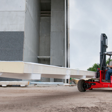 application truck mounted forklift tmm 25 4w manitou
