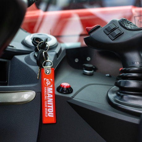 key ring on a machine
