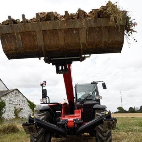 manitou machines attachment bucket application